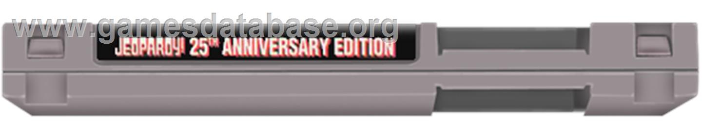 Jeopardy! 25th Anniversary Edition - Nintendo NES - Artwork - Cartridge Top