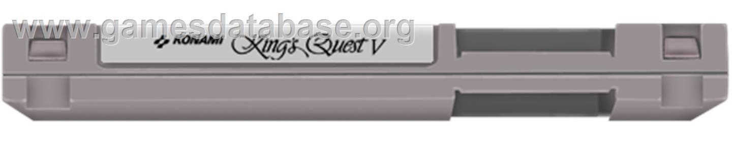 King's Quest V: Absence Makes the Heart Go Yonder - Nintendo NES - Artwork - Cartridge Top