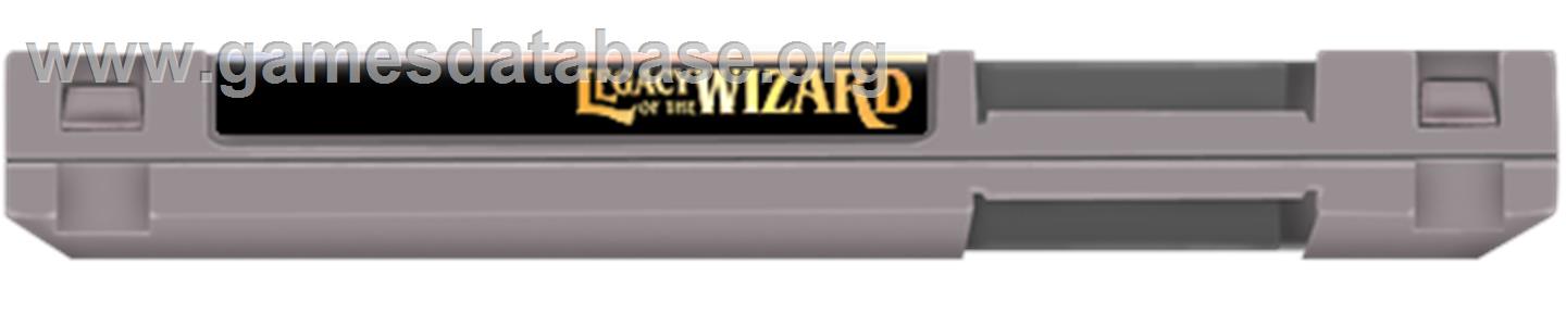 Legacy of the Wizard - Nintendo NES - Artwork - Cartridge Top