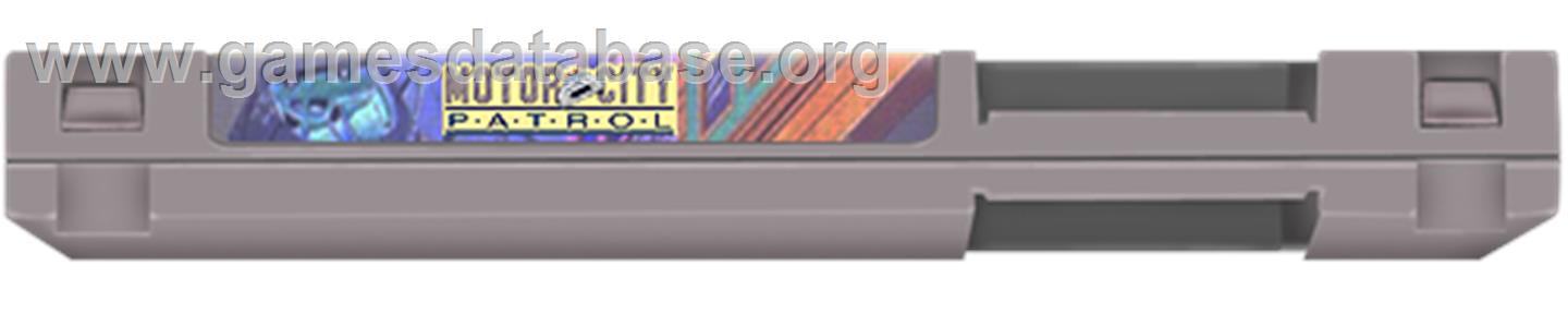 Motor City Patrol - Nintendo NES - Artwork - Cartridge Top
