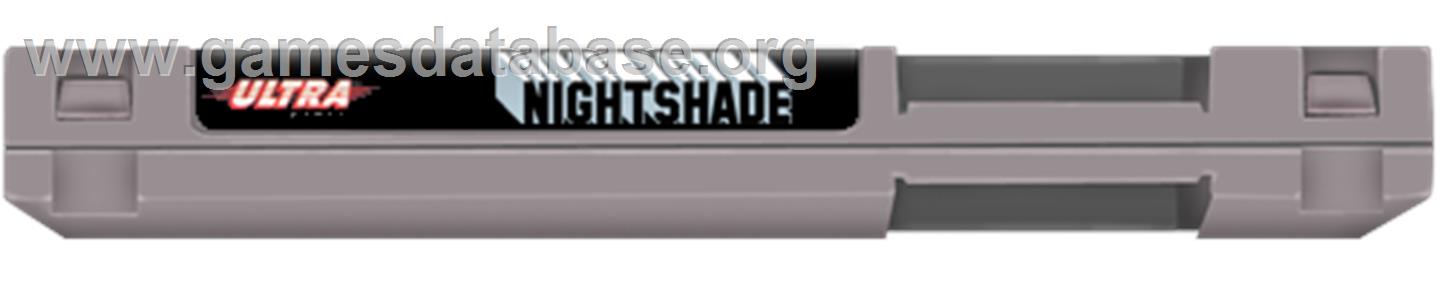 Nightshade: Part 1 - The Claws of Sutekh - Nintendo NES - Artwork - Cartridge Top