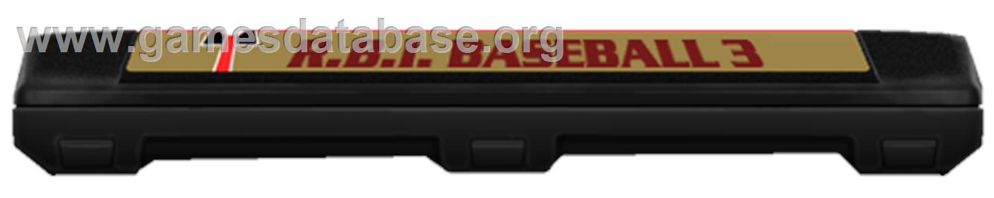 RBI Baseball 3 - Nintendo NES - Artwork - Cartridge Top
