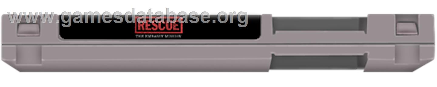 Rescue - The Embassy Mission - Nintendo NES - Artwork - Cartridge Top