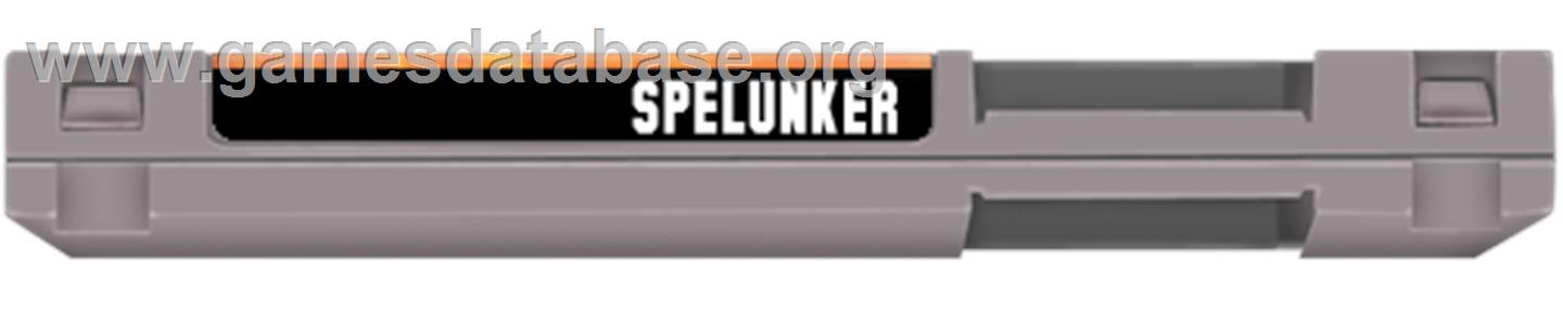 Spelunker - Nintendo NES - Artwork - Cartridge Top