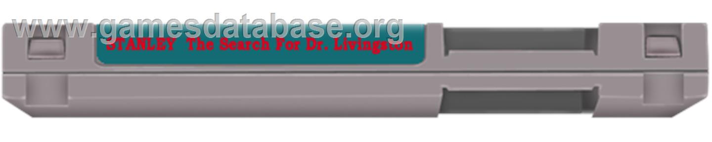 Stanley: The Search for Dr. Livingston - Nintendo NES - Artwork - Cartridge Top