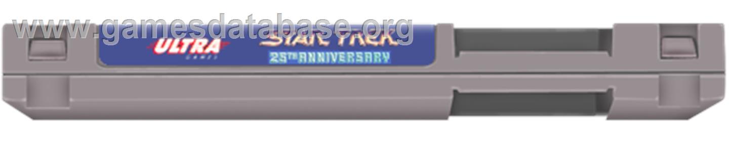 Star Trek - 25th Anniversary - Nintendo NES - Artwork - Cartridge Top