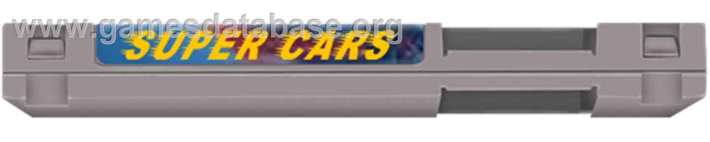 Super Cars - Nintendo NES - Artwork - Cartridge Top