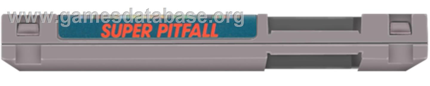 Super Pitfall - Nintendo NES - Artwork - Cartridge Top