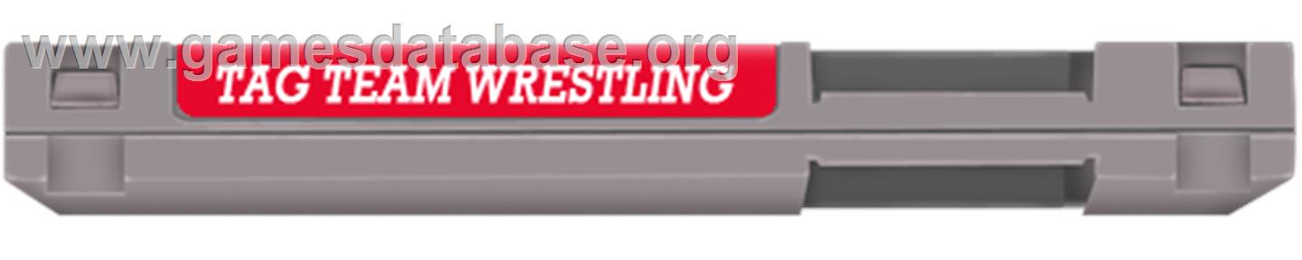 Tag Team Wrestling - Nintendo NES - Artwork - Cartridge Top