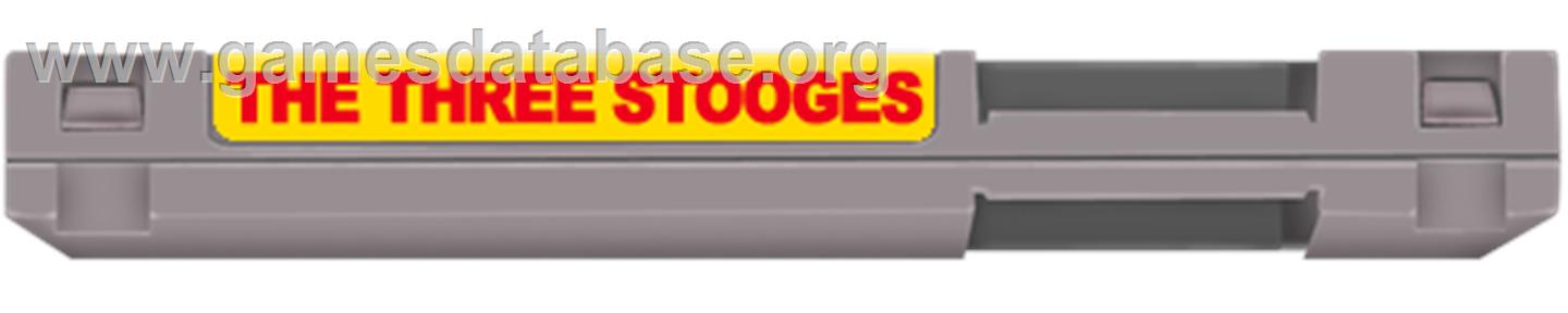 Three Stooges - Nintendo NES - Artwork - Cartridge Top