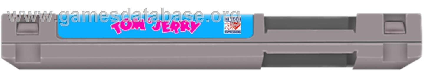 Tom & Jerry: The Ultimate Game of Cat and Mouse - Nintendo NES - Artwork - Cartridge Top
