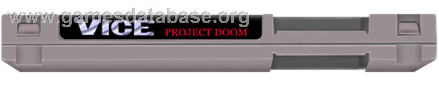 Vice - Project Doom - Nintendo NES - Artwork - Cartridge Top