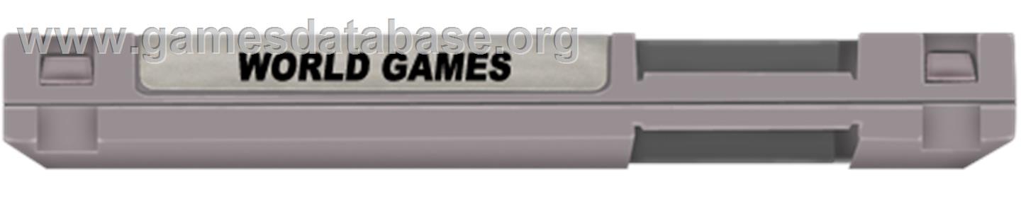 World Games - Nintendo NES - Artwork - Cartridge Top