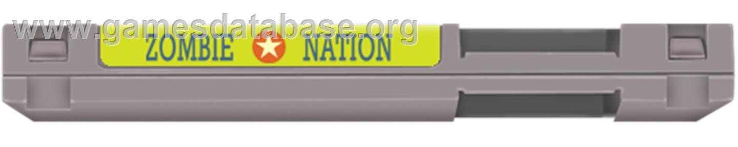 Zombie Nation - Nintendo NES - Artwork - Cartridge Top