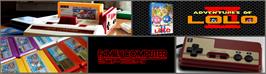 Arcade Cabinet Marquee for Adventures Of Lolo 2.