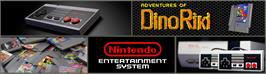 Arcade Cabinet Marquee for Adventures of Dino-Riki.