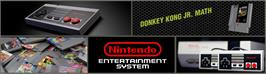 Arcade Cabinet Marquee for Donkey Kong Junior Math.