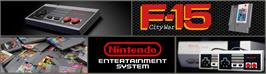 Arcade Cabinet Marquee for F-15 City Wars.