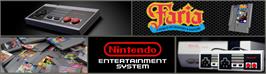 Arcade Cabinet Marquee for Faria - A World Of Mystery And Danger!.