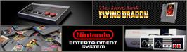 Arcade Cabinet Marquee for Flying Dragon: The Secret Scroll.