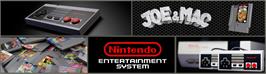 Arcade Cabinet Marquee for Joe and Mac - Caveman Ninja.