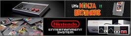 Arcade Cabinet Marquee for Little Ninja Brothers.