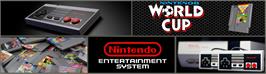 Arcade Cabinet Marquee for Nintendo World Cup.