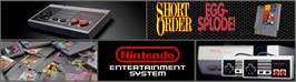 Arcade Cabinet Marquee for Short Order & Eggsplode.