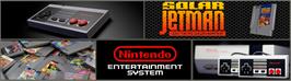 Arcade Cabinet Marquee for Solar Jetman: Hunt for the Golden Warpship.