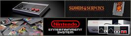 Arcade Cabinet Marquee for Swords And Serpents.