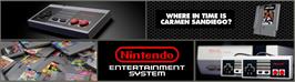 Arcade Cabinet Marquee for Where in Time is Carmen Sandiego.