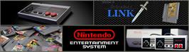 Arcade Cabinet Marquee for Zelda II: The Adventure of Link.