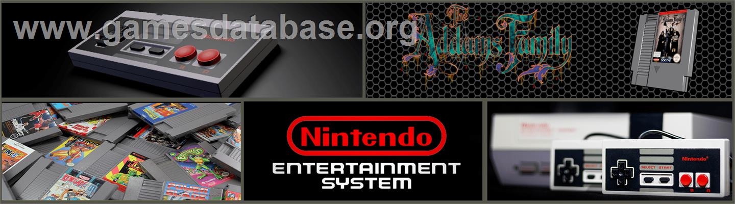 Addams Family, The - Nintendo NES - Artwork - Marquee