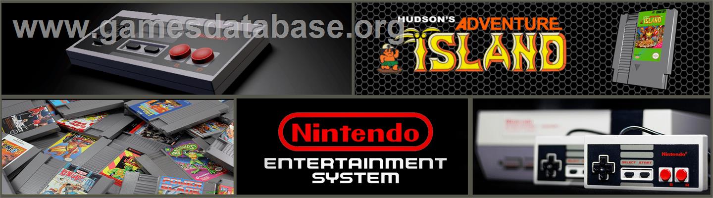 Adventure Island - Nintendo NES - Artwork - Marquee