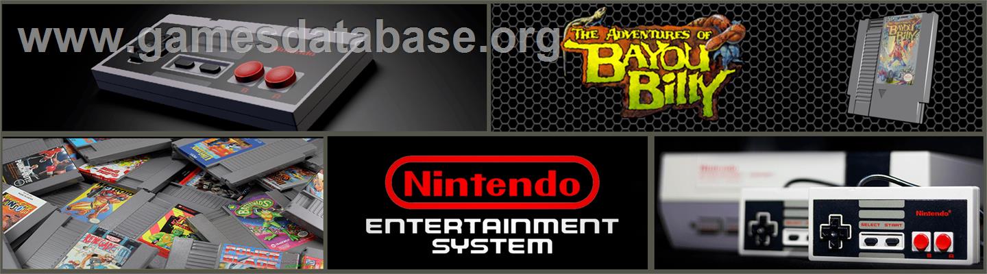 Adventures of Bayou Billy - Nintendo NES - Artwork - Marquee