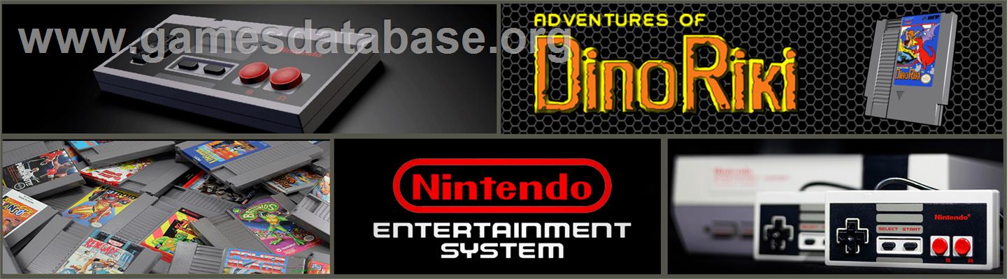 Adventures of Dino-Riki - Nintendo NES - Artwork - Marquee