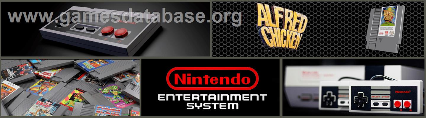 Alfred Chicken - Nintendo NES - Artwork - Marquee