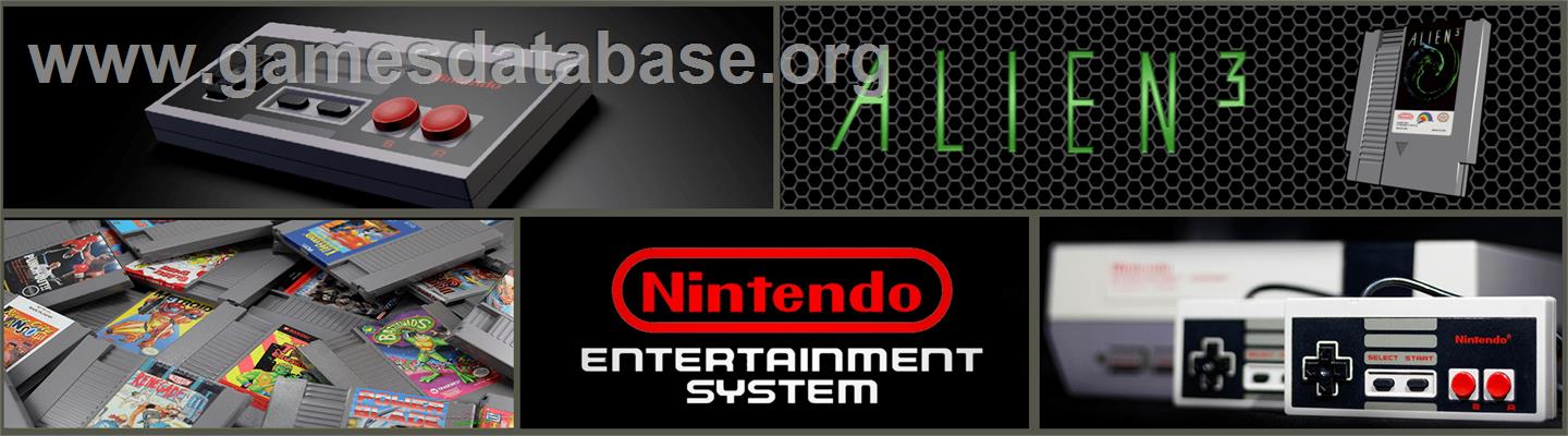 Alien 3 - Nintendo NES - Artwork - Marquee