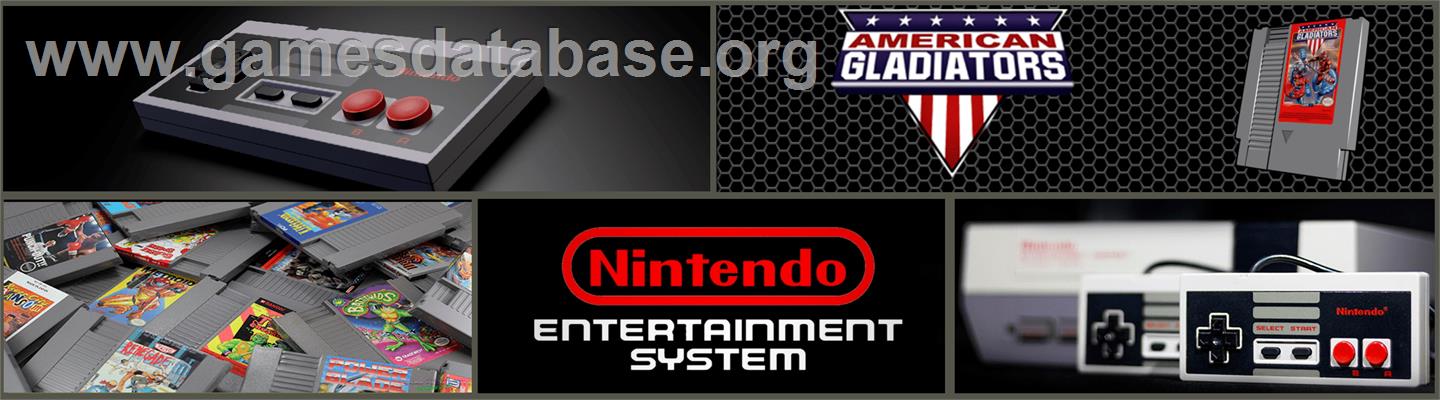 American Gladiators - Nintendo NES - Artwork - Marquee