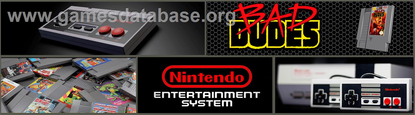 Bad Dudes - Nintendo NES - Artwork - Marquee