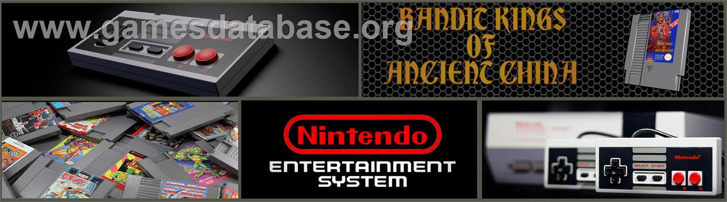 Bandit Kings of Ancient China - Nintendo NES - Artwork - Marquee