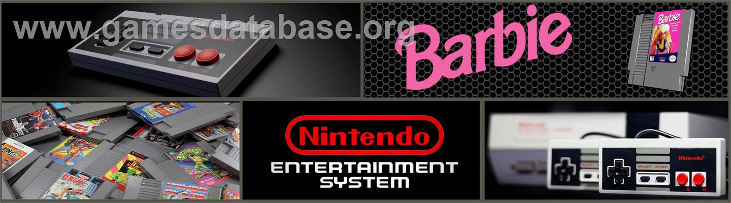 Barbie - Nintendo NES - Artwork - Marquee