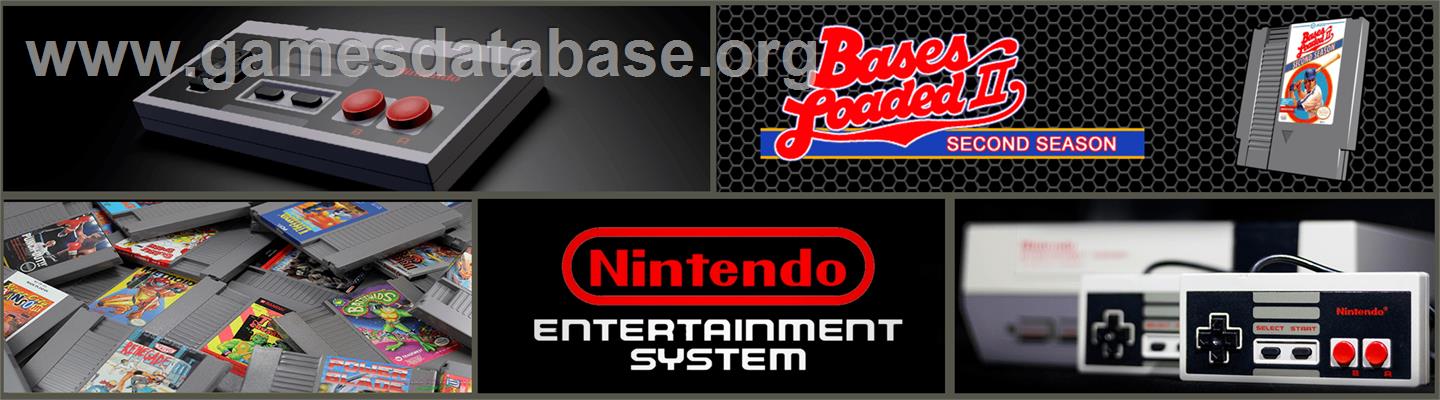 Bases Loaded II: Second Season - Nintendo NES - Artwork - Marquee