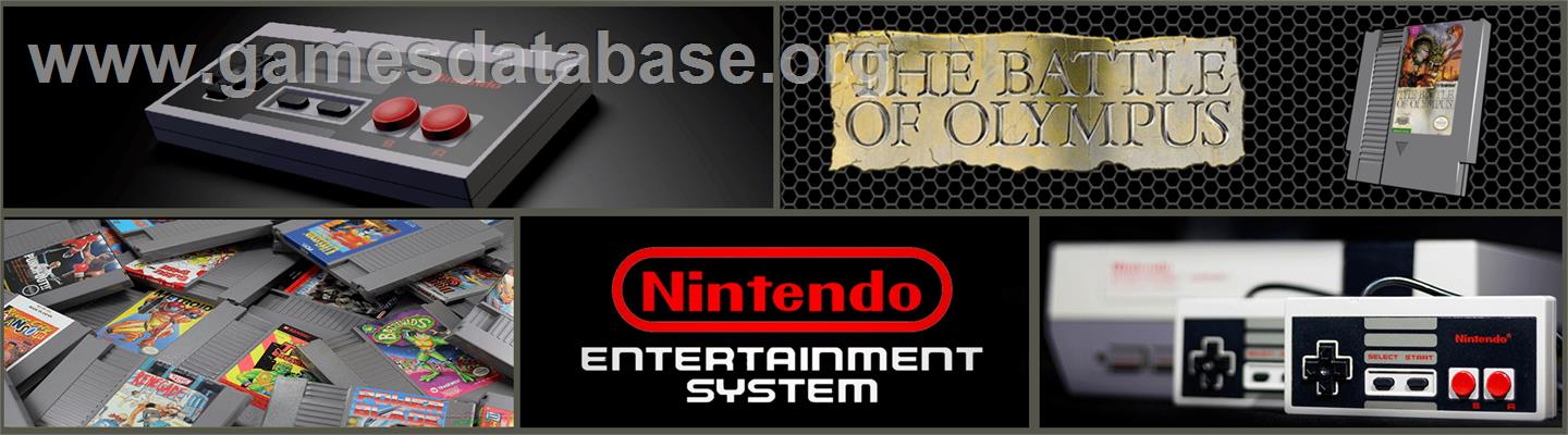 Battle of Olympus - Nintendo NES - Artwork - Marquee