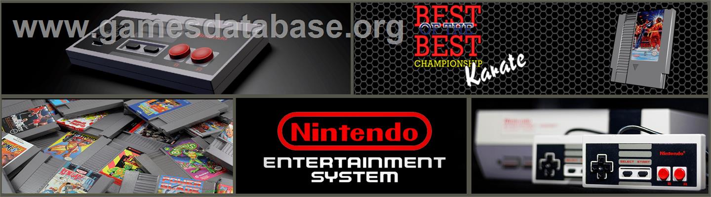 Best of the Best Championship Karate - Nintendo NES - Artwork - Marquee