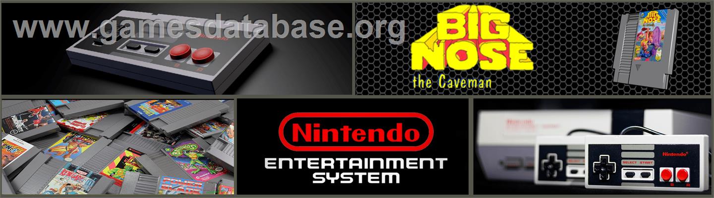 Big Nose the Caveman - Nintendo NES - Artwork - Marquee