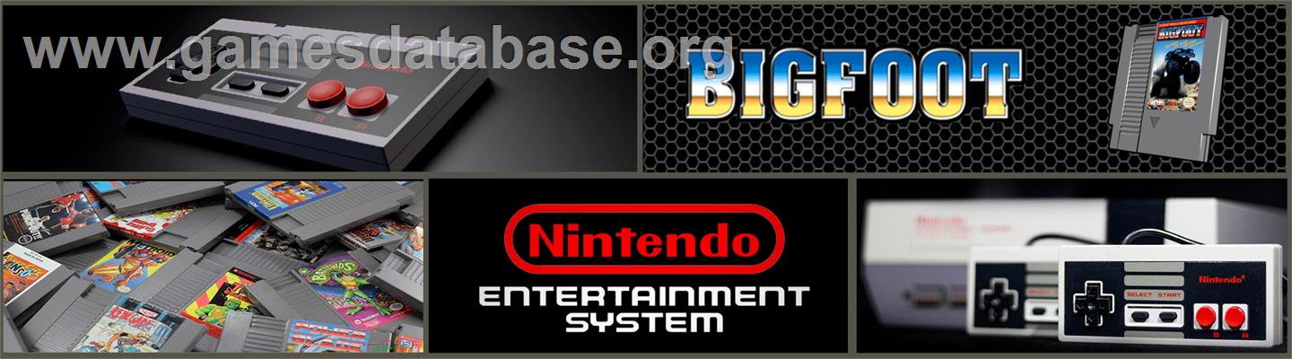 Bigfoot - Nintendo NES - Artwork - Marquee