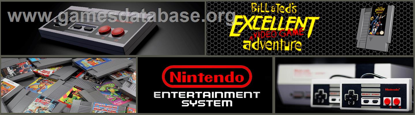 Bill & Ted's Excellent Adventure - Nintendo NES - Artwork - Marquee