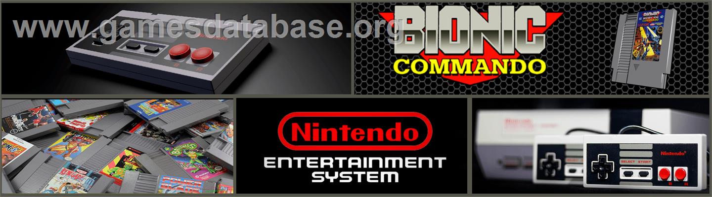 Bionic Commando - Nintendo NES - Artwork - Marquee