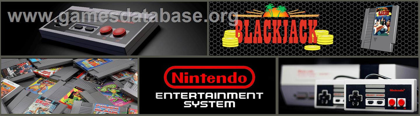 Blackjack - Nintendo NES - Artwork - Marquee
